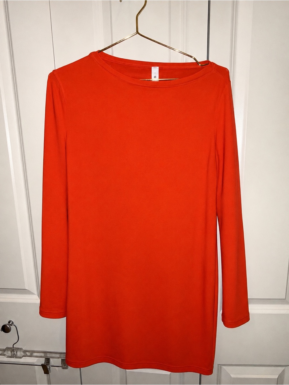Lululemon Long Sleeve Athletic Dress - Red Orange